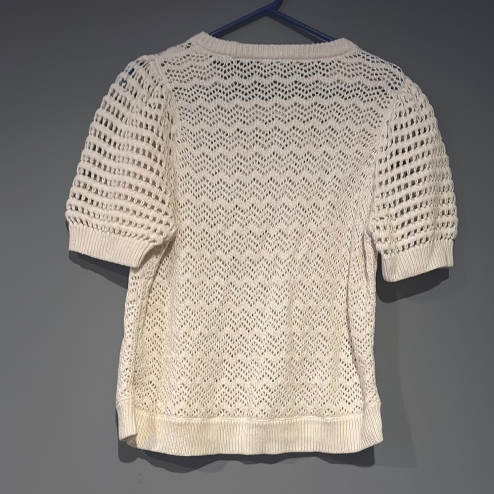 Madewell Cream Knit Blouse - Picture 8 of 8